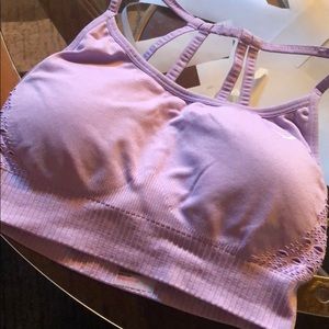 Gymshark purple sports bra - seamless - small
